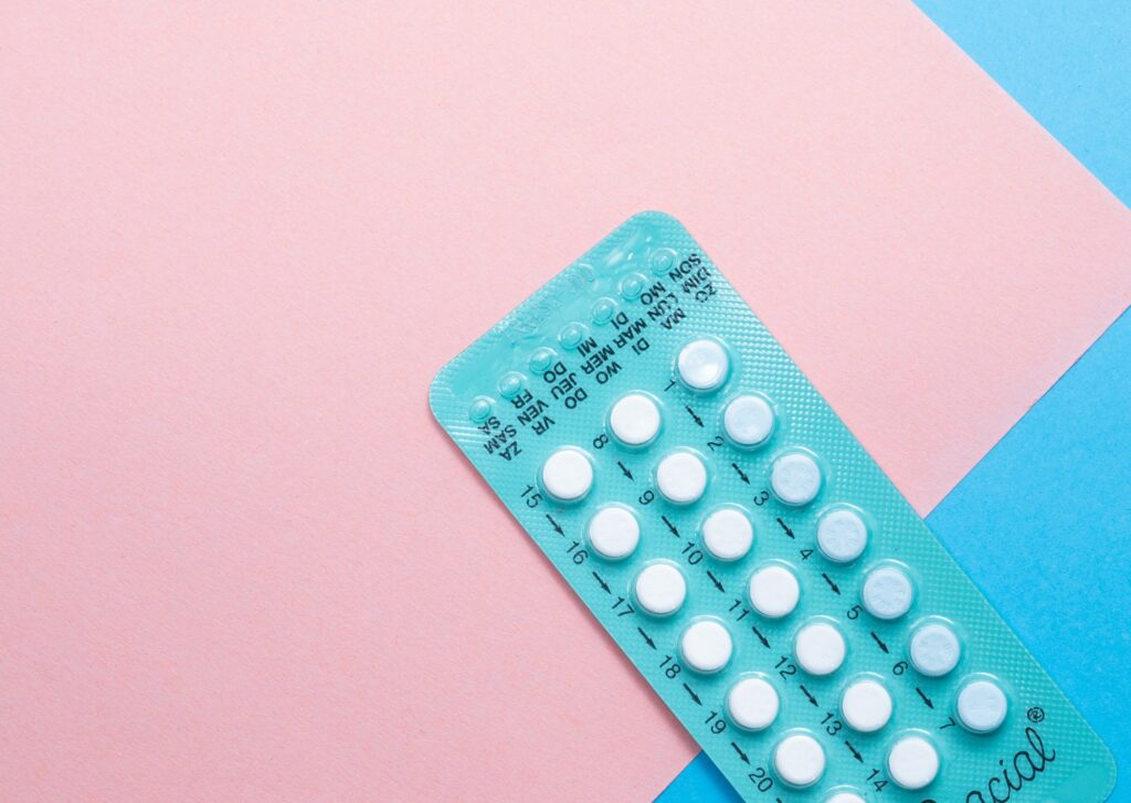 a packet of oral birth control